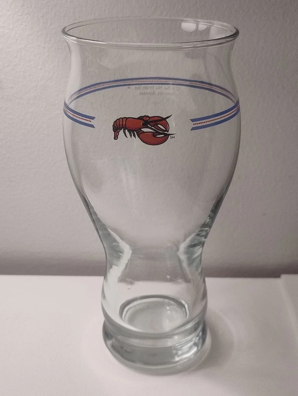 Vintage Samuel Adams Red Lobster promotional 1980s beer glass🍺